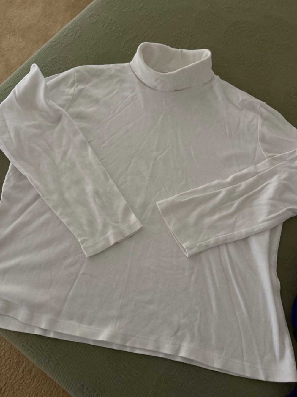 Coldwater Creek White Cotton Turtle Top - Picture 2 of 2